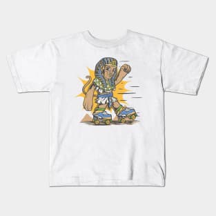 Roller Skating Sphinx // Funny They See Me Rollin Kids T-Shirt